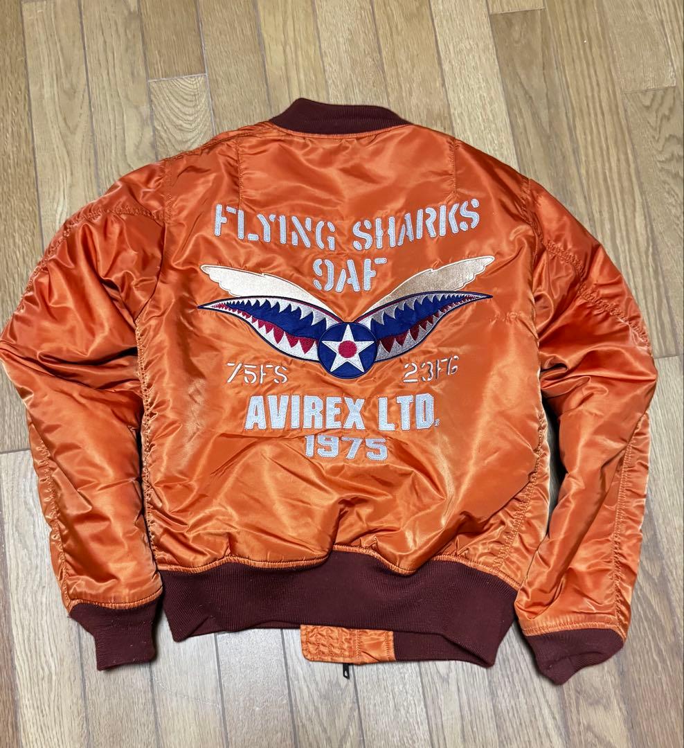AVIREX MA-1 オレンジ色