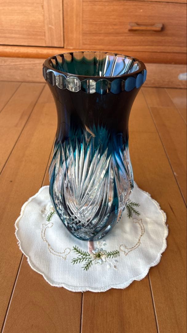 【新品未使用】ボヘミア クリスタル ボヘミアングラス　花瓶