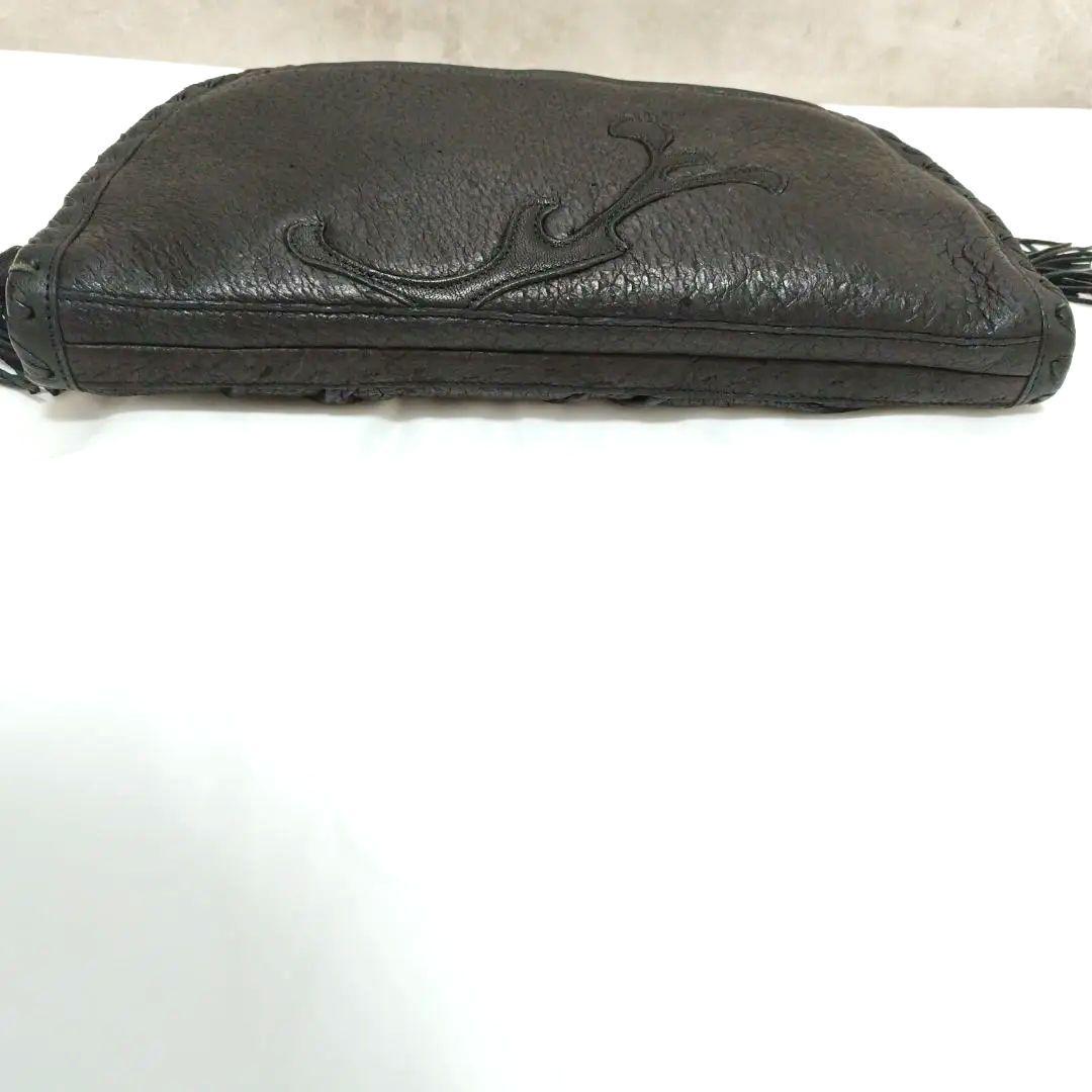 幻の革ペッカリー IBIZA czarda クラッチバッグ ブラック