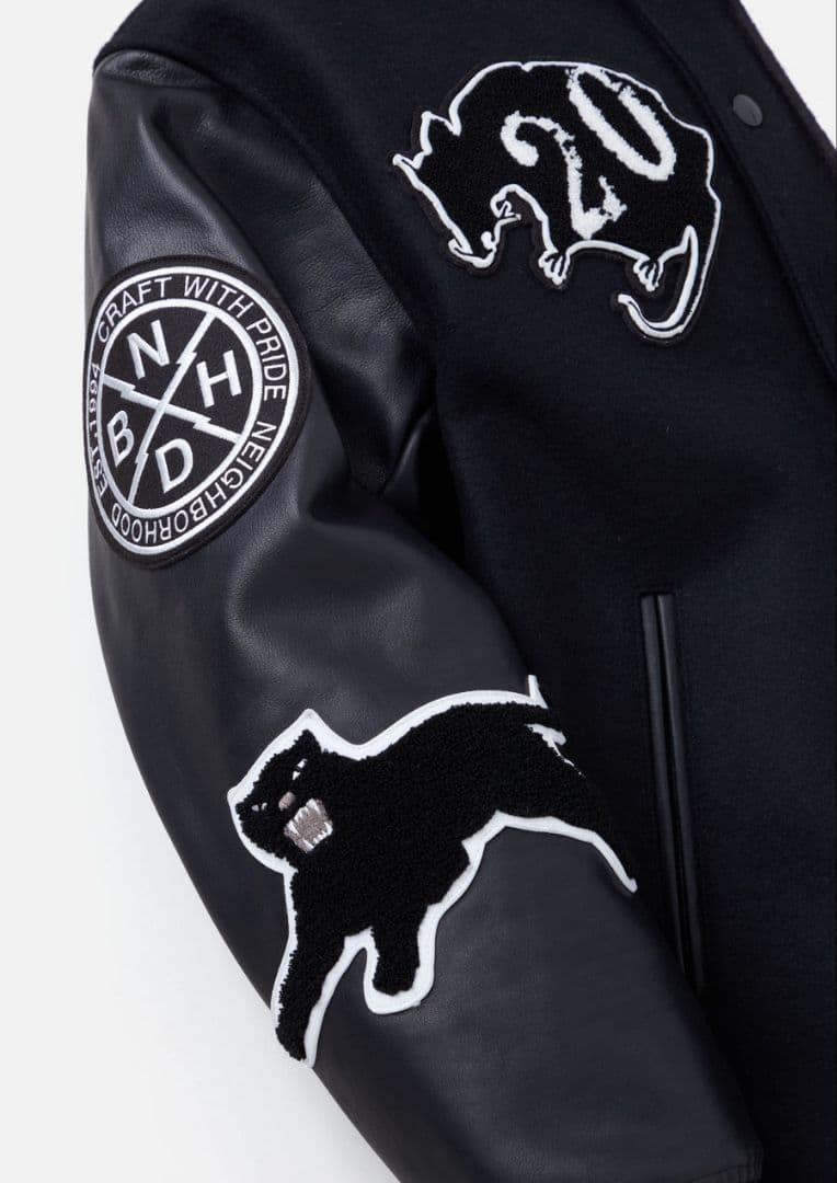 LEATHER X MELTON COMBINATION JACKET　木村拓哉