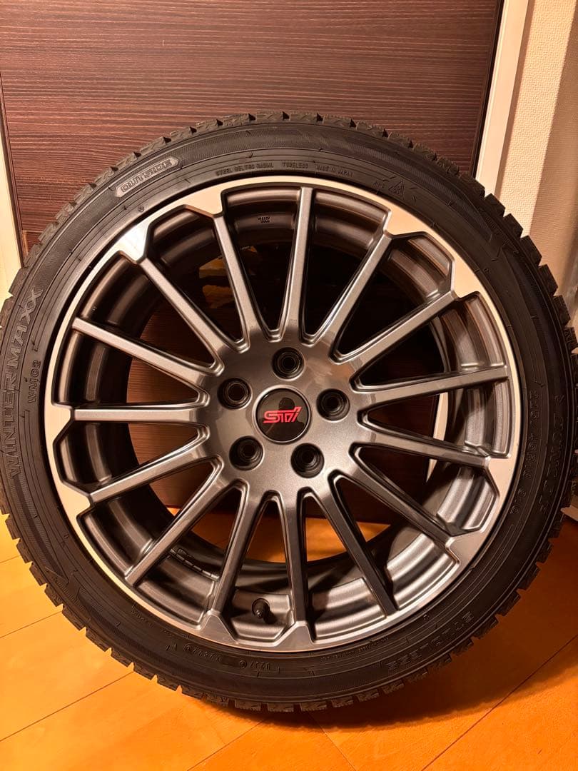 【トト】スバル純正 STIホイール 18インチ + スタッドレスタイヤ③