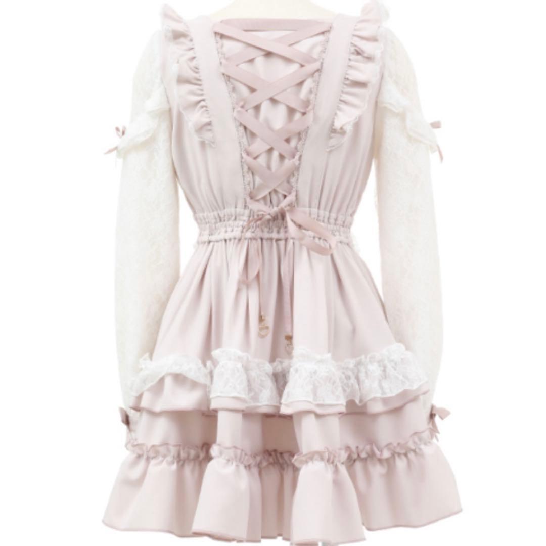 ティアラリボンティアードワンピース