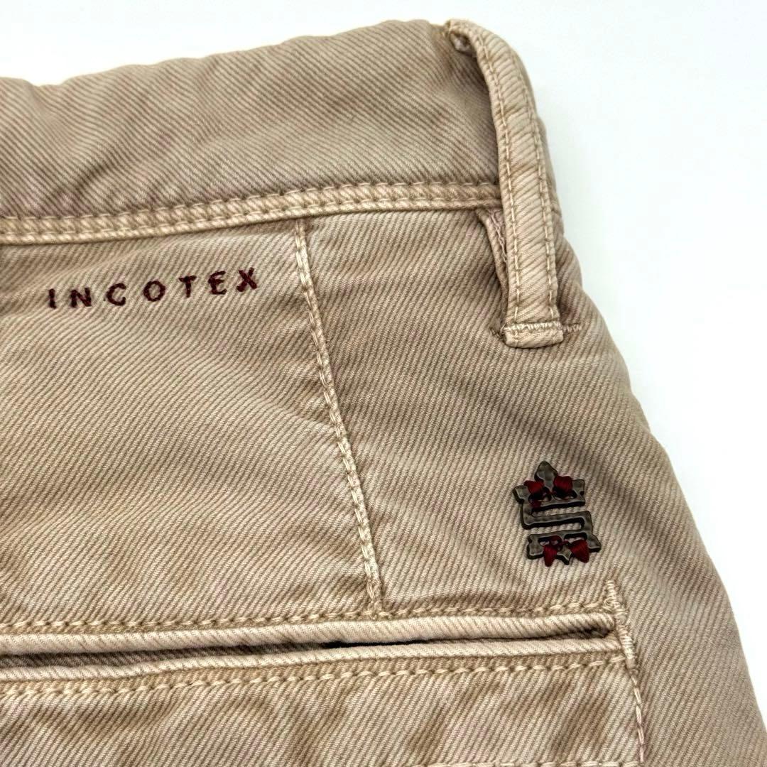 未使用品　インコテックス　ベージュ スリムフィット　チノパン タグ付　w30 ￼