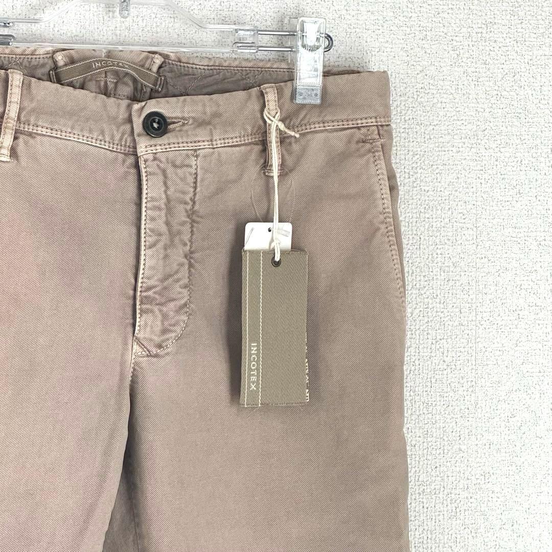 未使用品　インコテックス　ベージュ スリムフィット　チノパン タグ付　w30 ￼