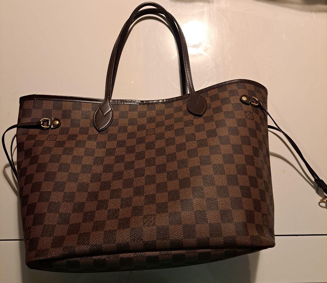 ルイヴィトン　ダミエ　 ブラウンショルダーバッグ　ネバーフル