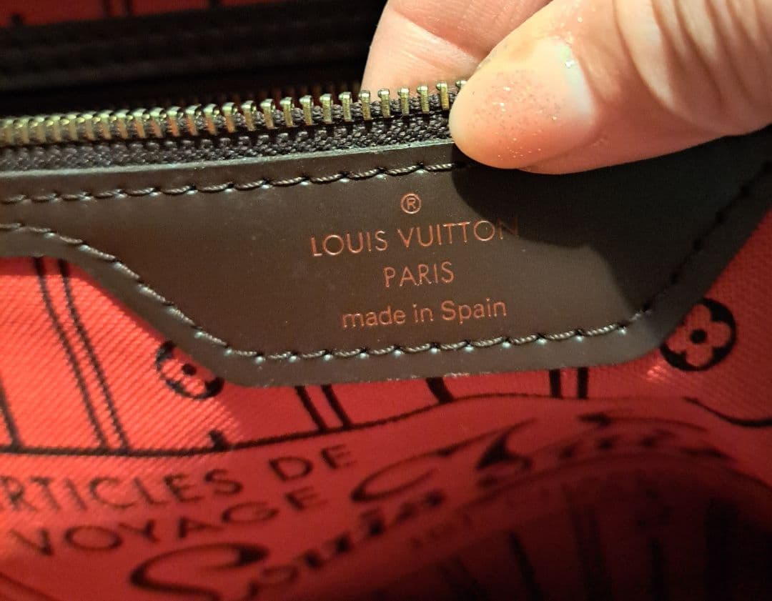 ルイヴィトン　ダミエ　 ブラウンショルダーバッグ　ネバーフル