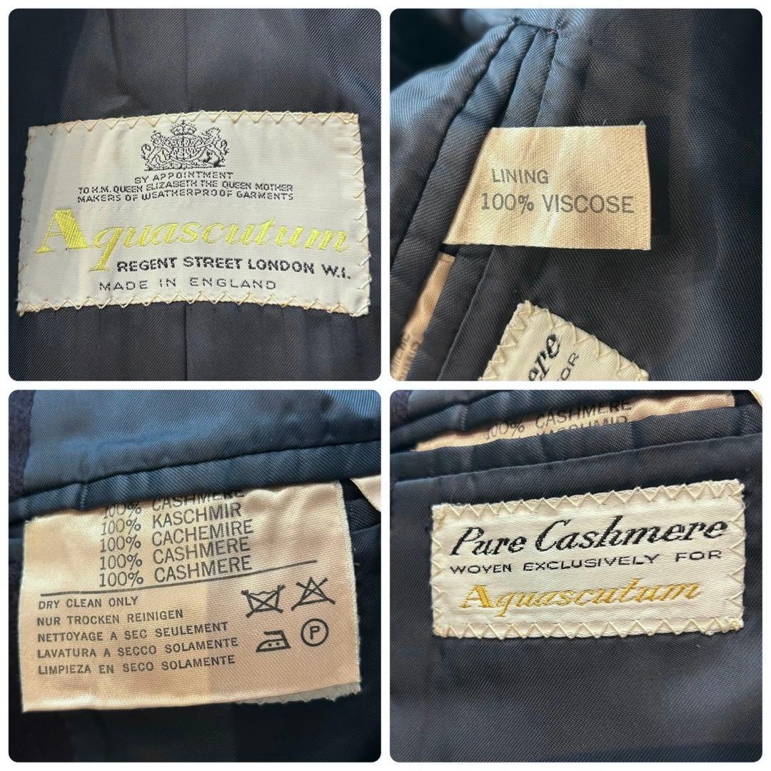 ✨ ルー  ✨ アクアスキュータム カシミヤ100% チェスターコート