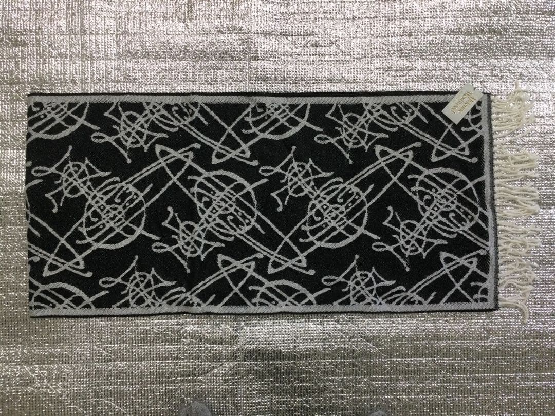 新品　ヴィヴィアンウエストウッド　総柄オーブ　マフラー　リバーシブル