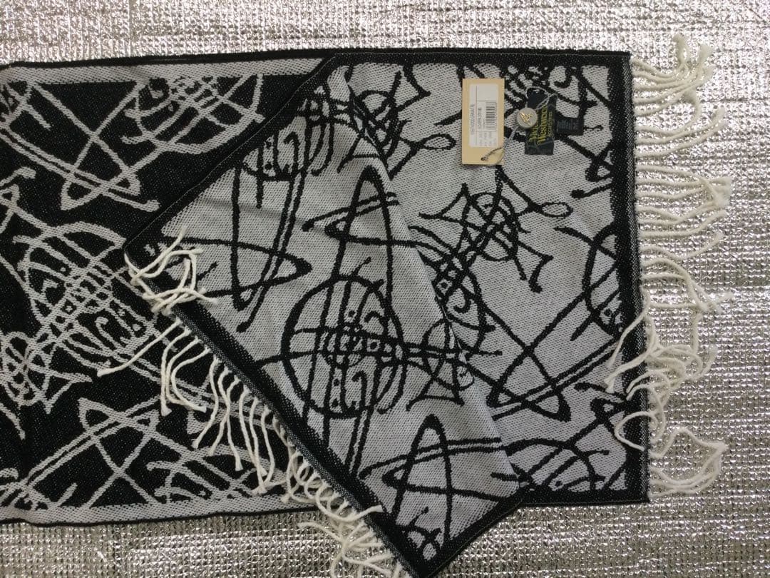 新品　ヴィヴィアンウエストウッド　総柄オーブ　マフラー　リバーシブル