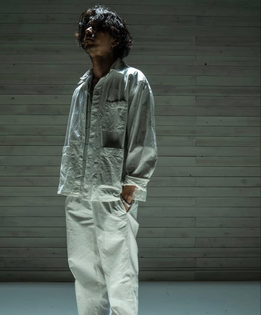 ジャケット・アウター MAISON KINEMA Cotton pajama shirt jacket
