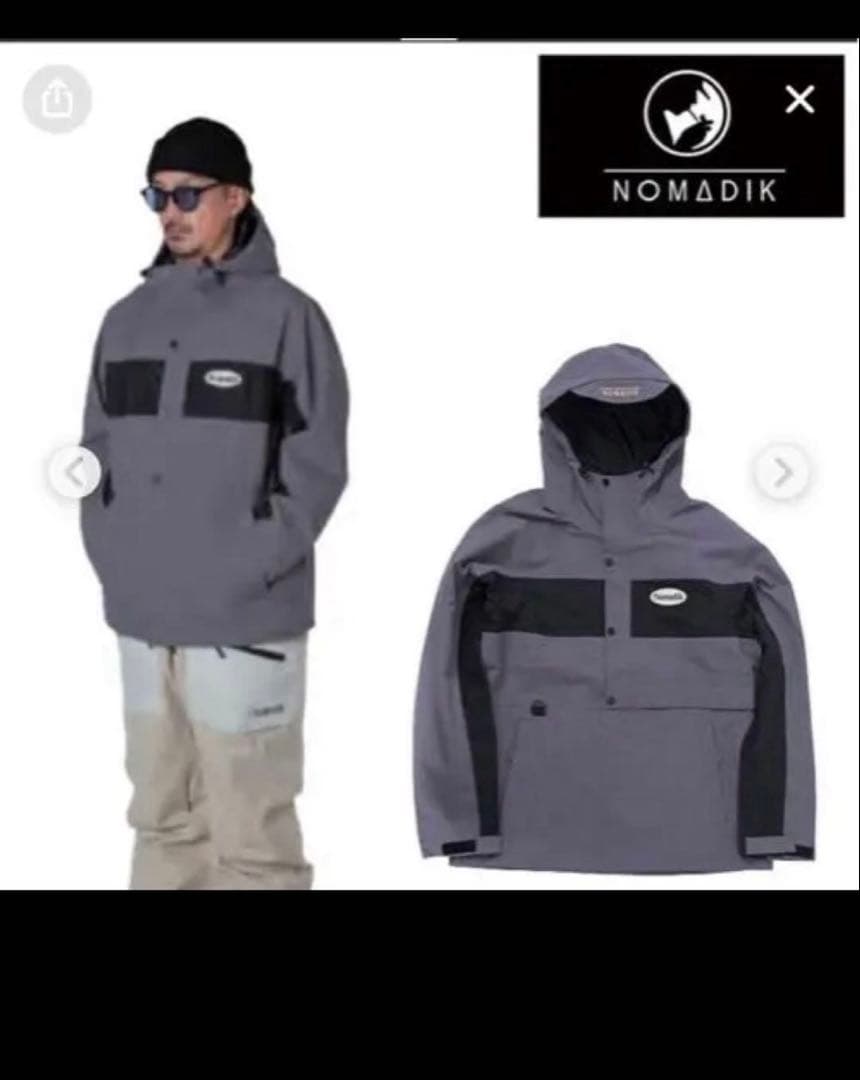 nomadik ノマディック　アノラックジャケット　スノーボード　パープル　L