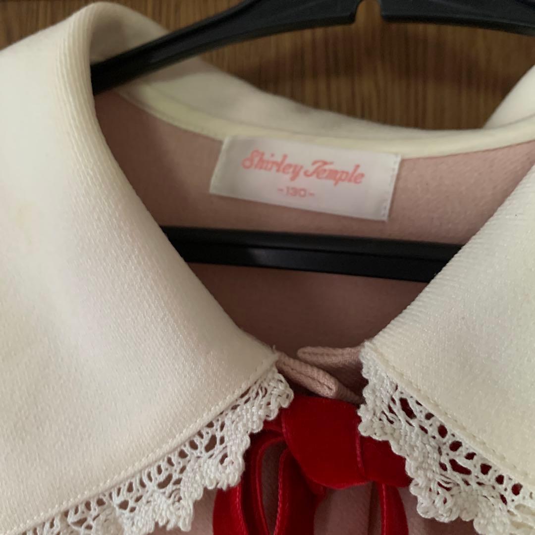 シャーリーテンプル チェリー刺繍ティアードワンピース （ピンク）140