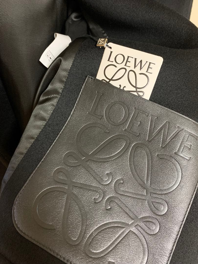 LOEWE ダブルコート ウール ブラック サイズ48