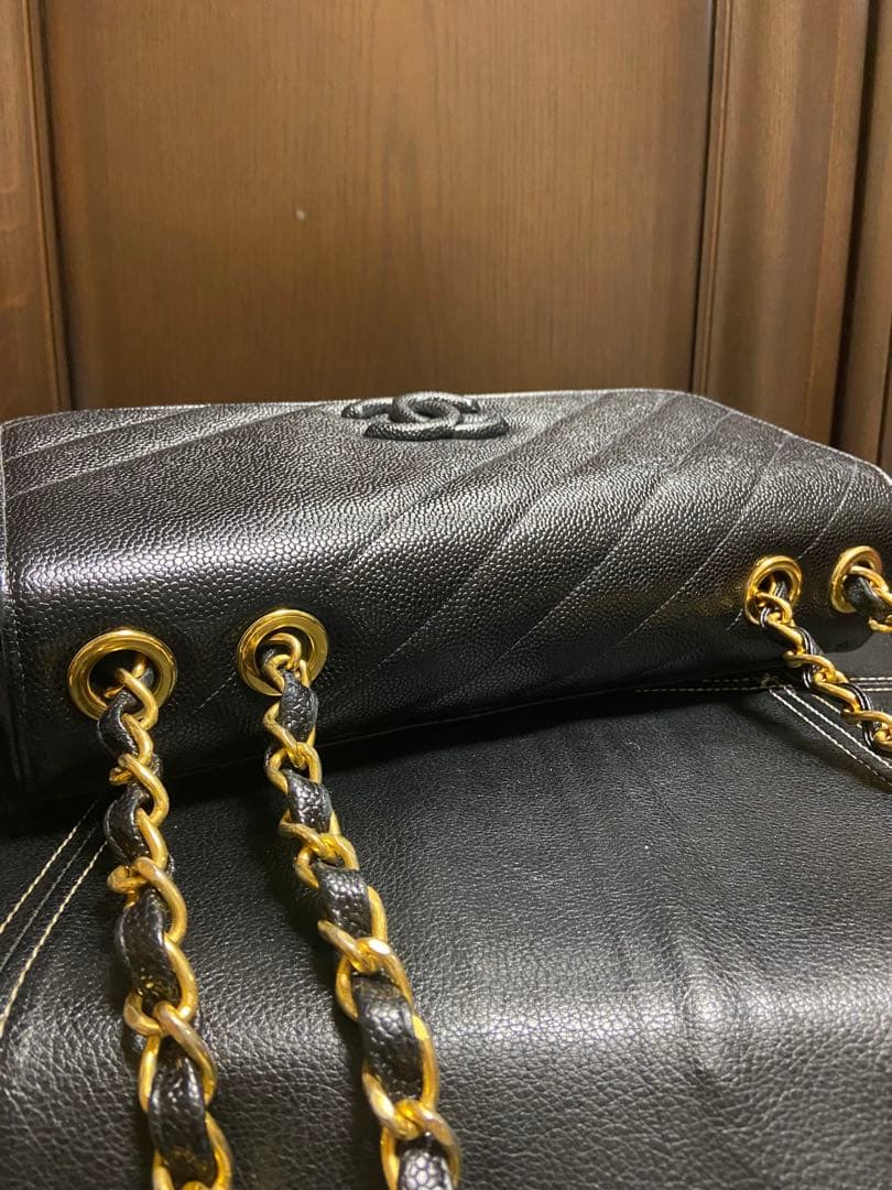 ジャーニー　シャネル CHANEL バイアスステッチ バッグキャビアスキン