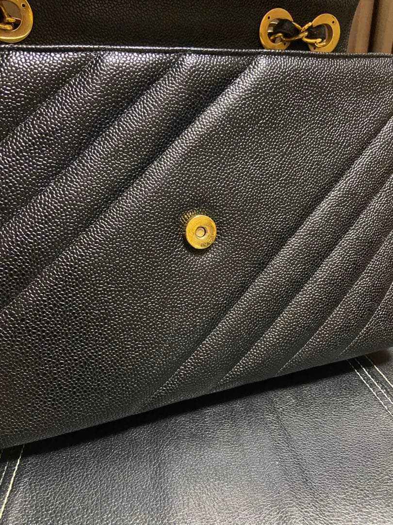 ジャーニー　シャネル CHANEL バイアスステッチ バッグキャビアスキン