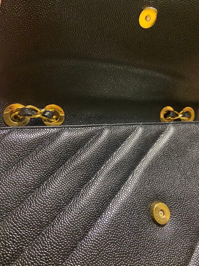 ジャーニー　シャネル CHANEL バイアスステッチ バッグキャビアスキン