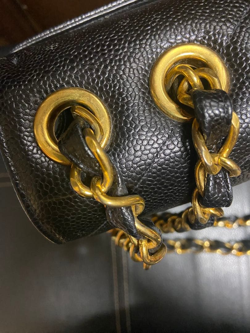 ジャーニー　シャネル CHANEL バイアスステッチ バッグキャビアスキン
