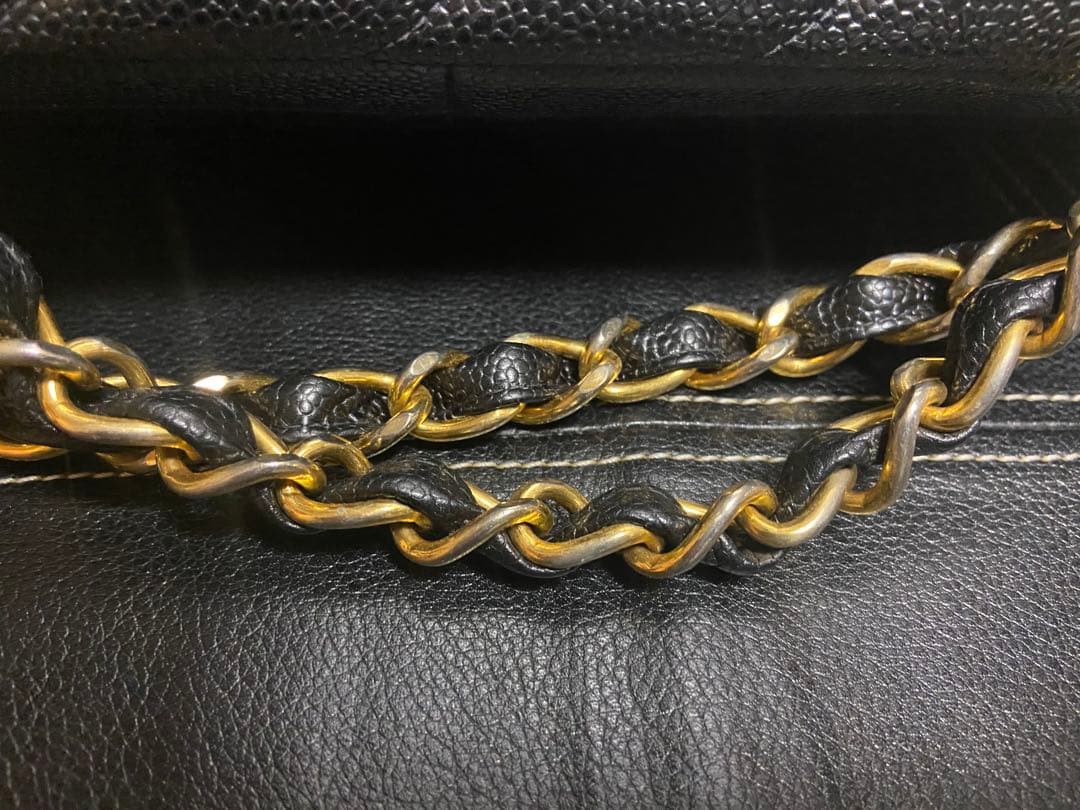 ジャーニー　シャネル CHANEL バイアスステッチ バッグキャビアスキン