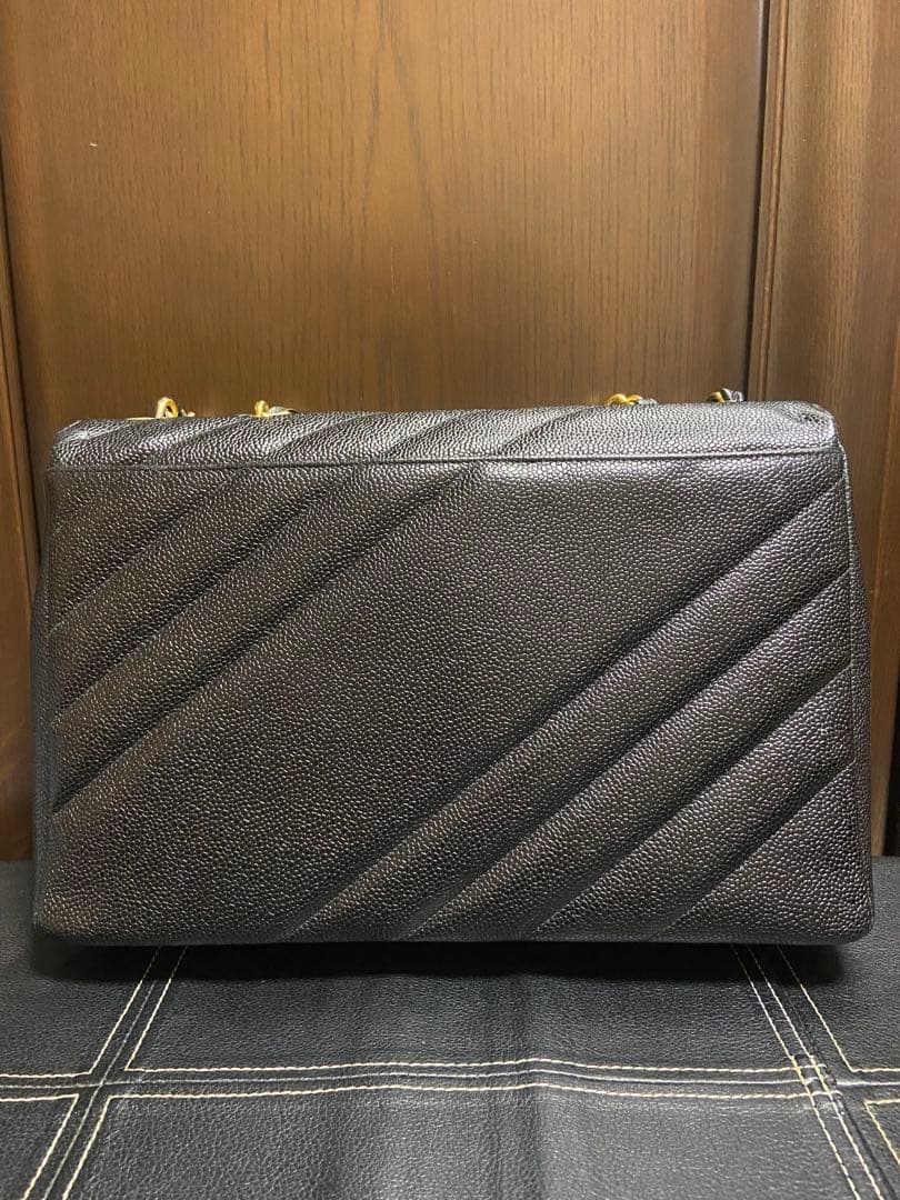 ジャーニー　シャネル CHANEL バイアスステッチ バッグキャビアスキン