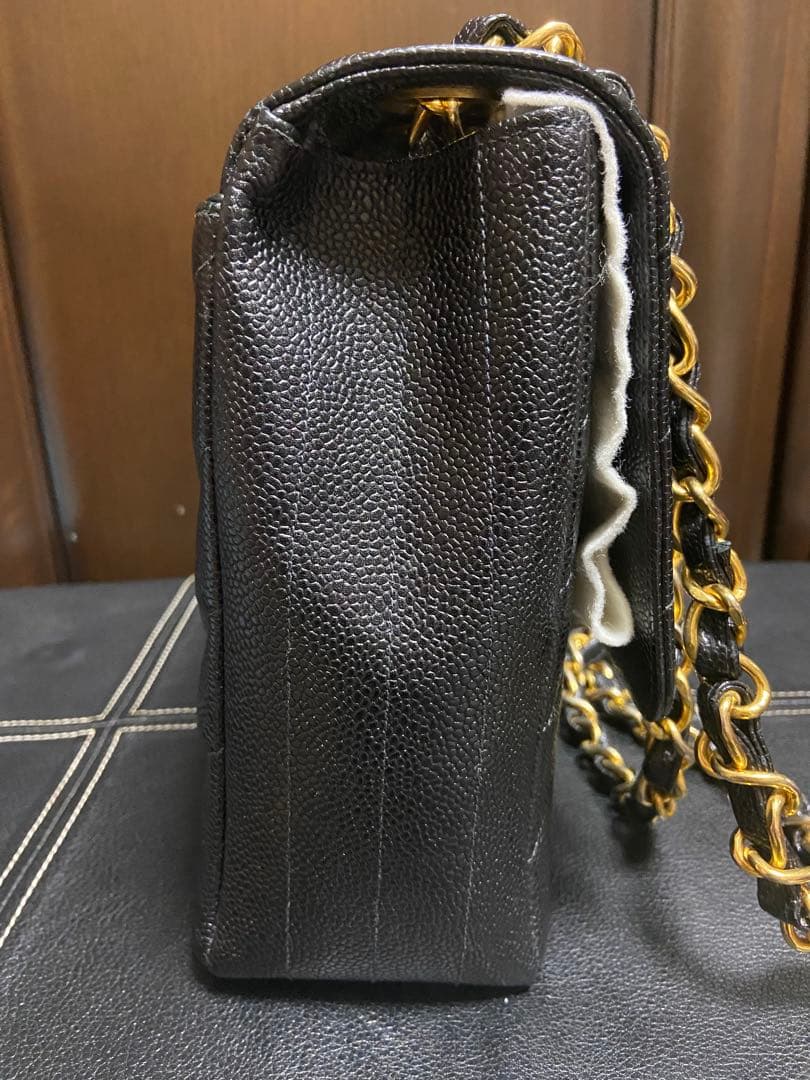 ジャーニー　シャネル CHANEL バイアスステッチ バッグキャビアスキン