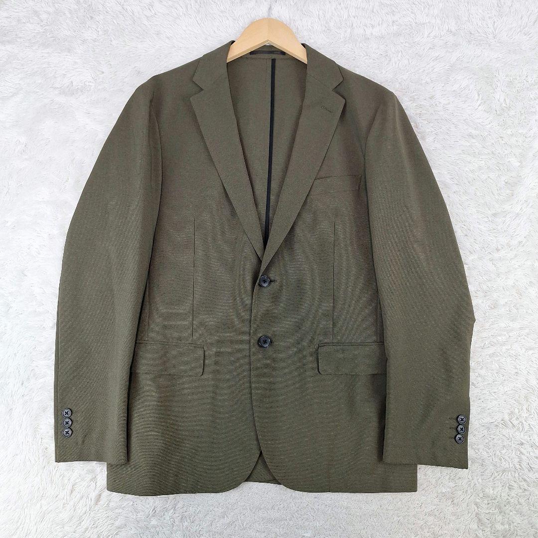 美品✨ユナイテッドアローズ　洗える　トラベルスーツ　ストレッチ　カーキ　XL