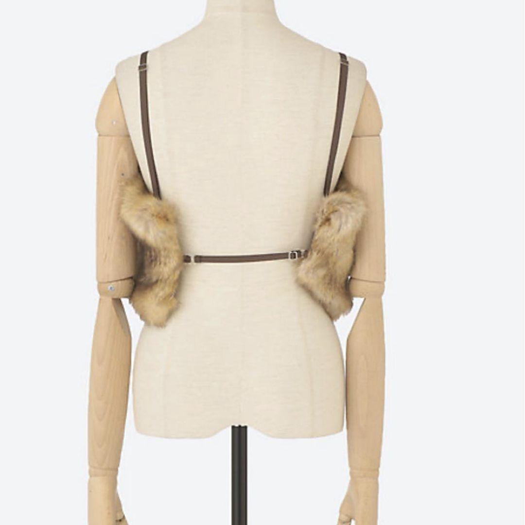 フミエタナカ animal far bustier ビスチェ