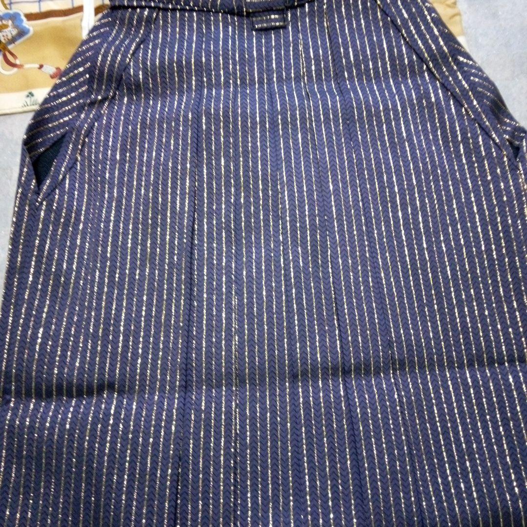 【七五三男の子3～5歳用】正絹着物（長襦袢付き）、ワンタッチ袴セット