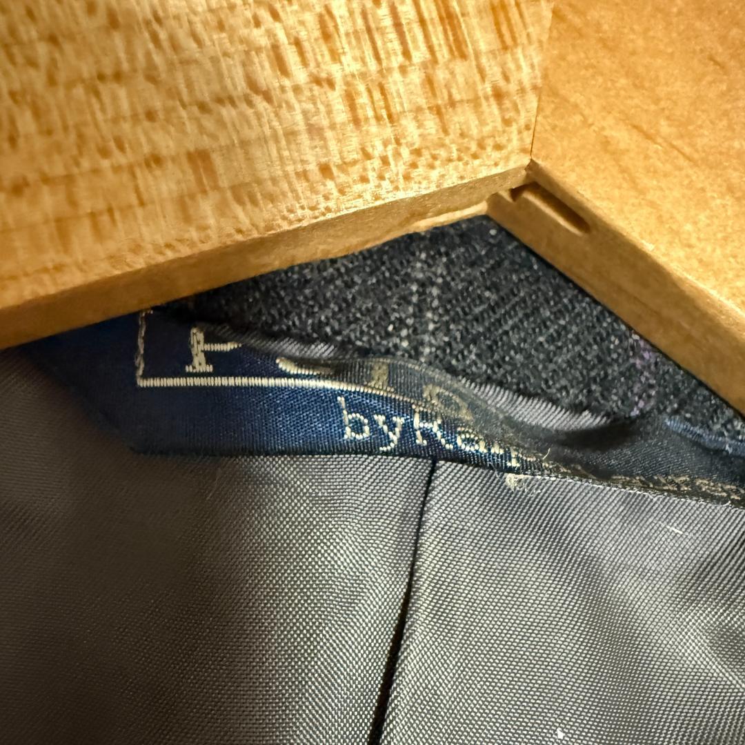 ラルフローレン　ウール　ダブル　セットアップ　ストライプ　ヴィンテージ　XL相当