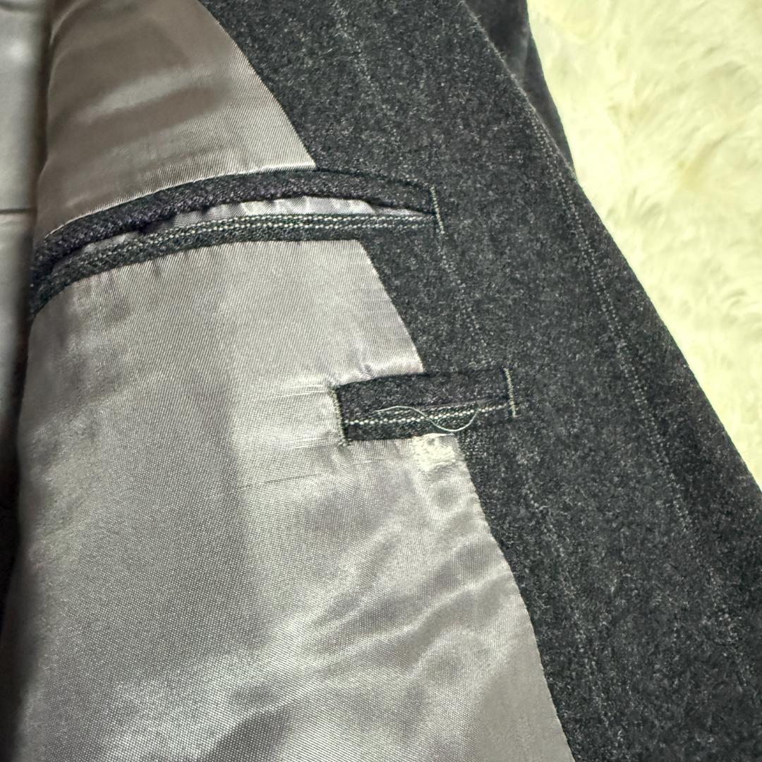 ラルフローレン　ウール　ダブル　セットアップ　ストライプ　ヴィンテージ　XL相当