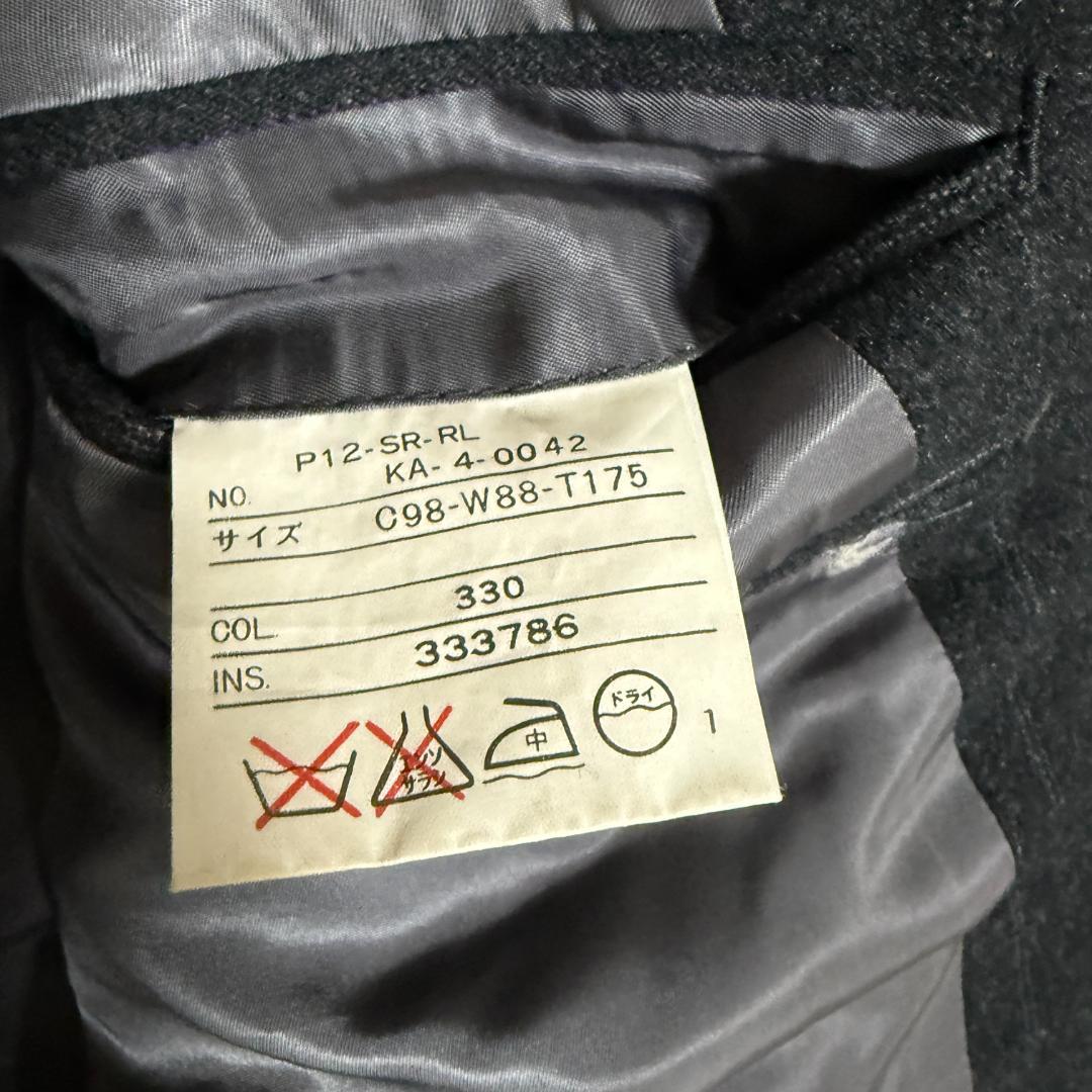 ラルフローレン　ウール　ダブル　セットアップ　ストライプ　ヴィンテージ　XL相当