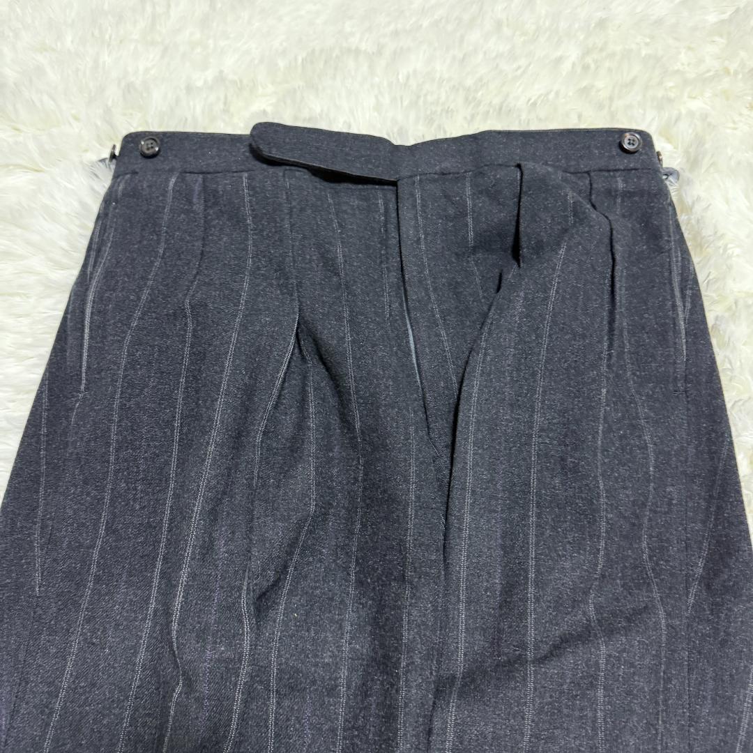 ラルフローレン　ウール　ダブル　セットアップ　ストライプ　ヴィンテージ　XL相当