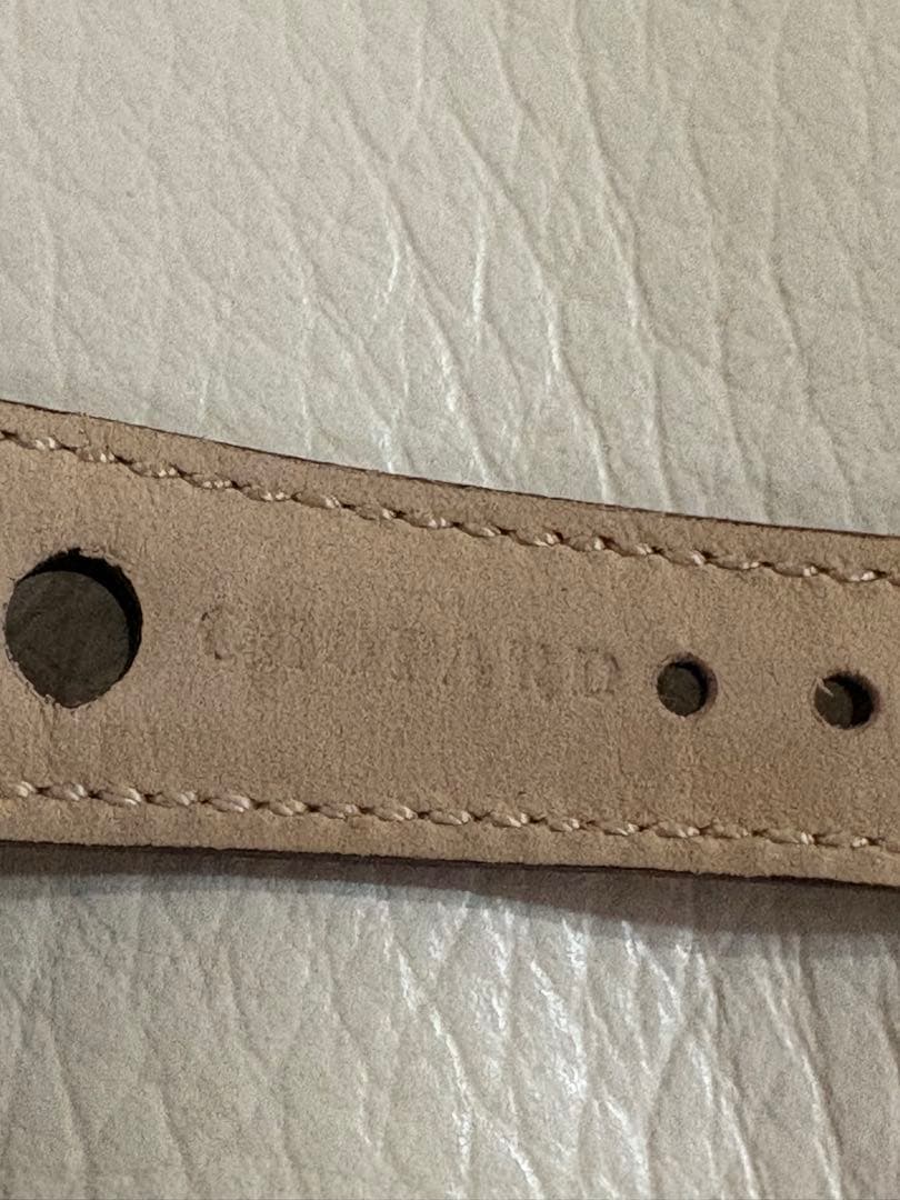 美品 正規純正 ショパール CHOPARD アリゲーターストラップ 茶19-16