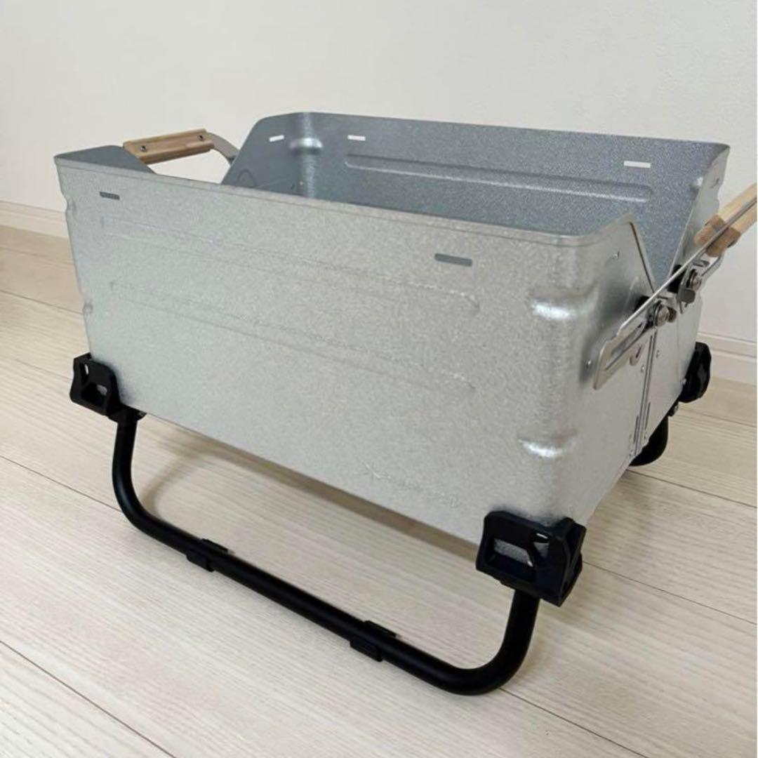 2セット　シェルフコンテナ25 レッグ　マットブラック