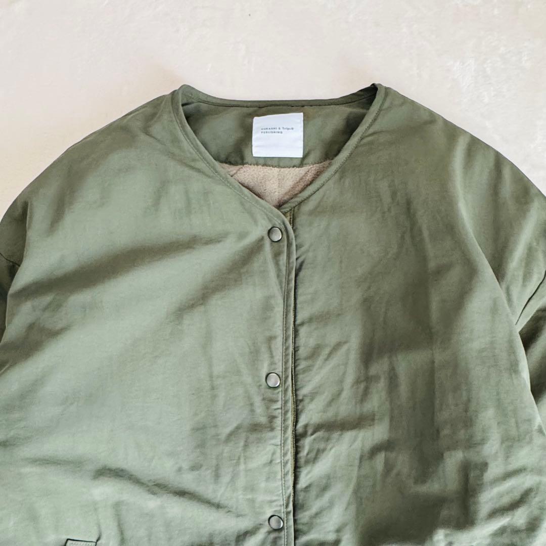 【極美品】北欧暮らしの道具店 「ふんわり軽くてあったかい」洗えるショート丈コート