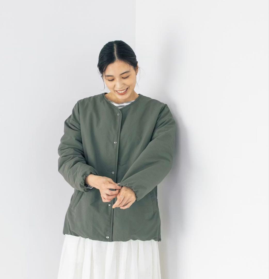 【極美品】北欧暮らしの道具店 「ふんわり軽くてあったかい」洗えるショート丈コート