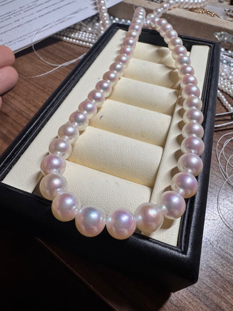 新品　花珠級　高品質アコヤパールネックレス