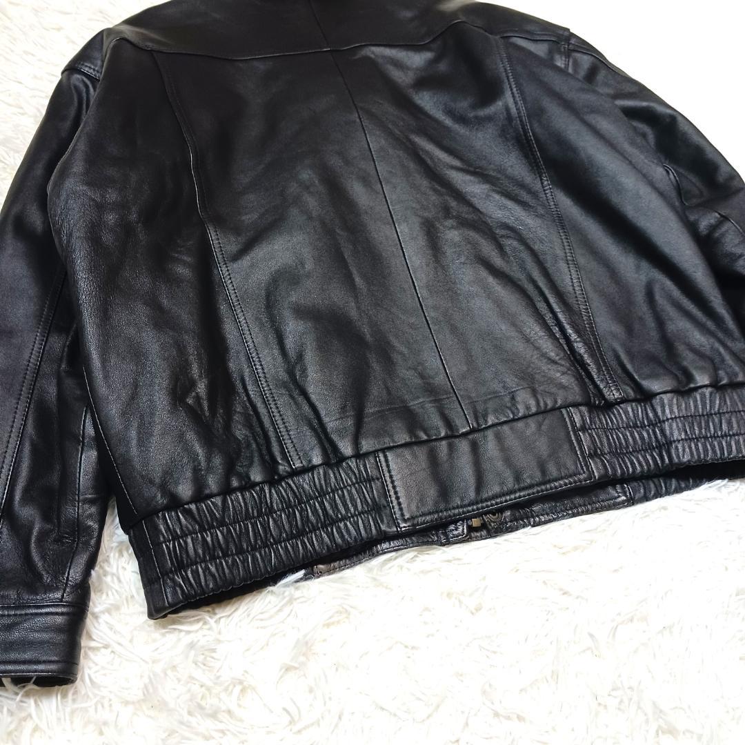 大きいサイズ✨　フライトジャケット　a2　g1　ボア　2way　短丈　本革　黒