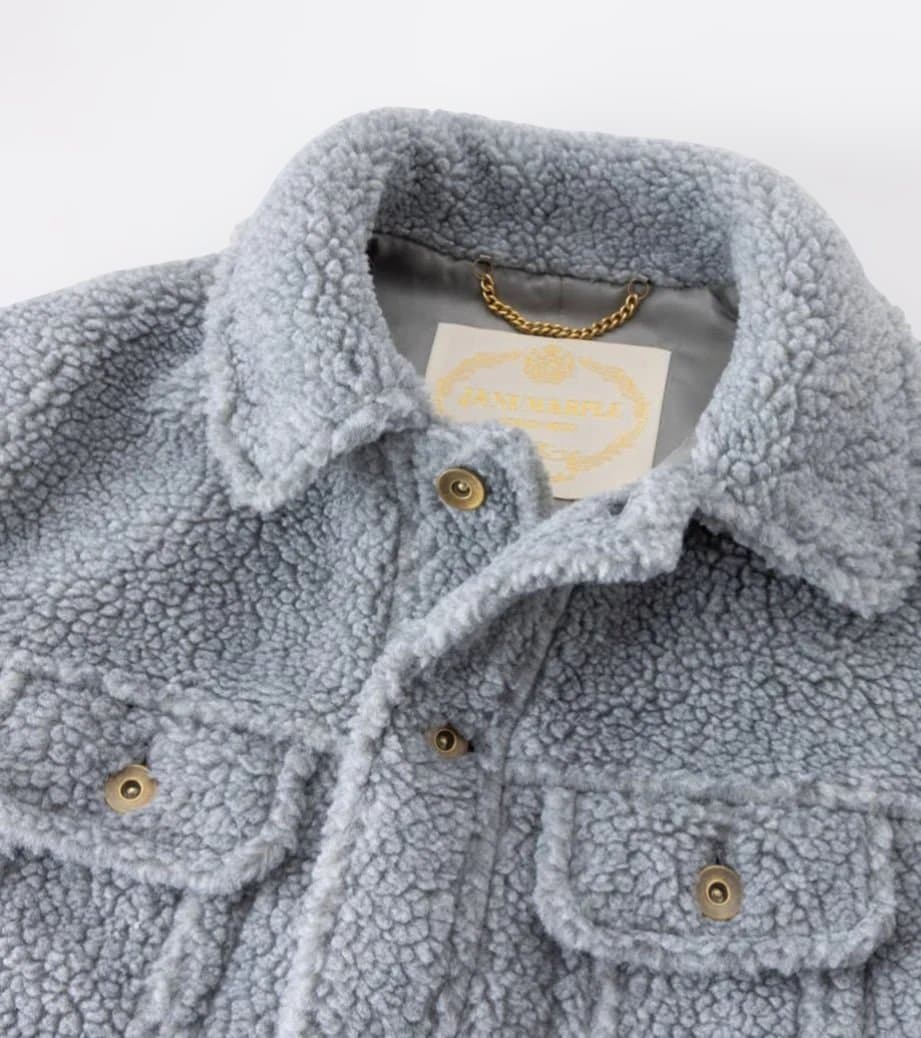 よ*し様 ジャケット　コート　ジェーンマープル　ボア　ライトグレー