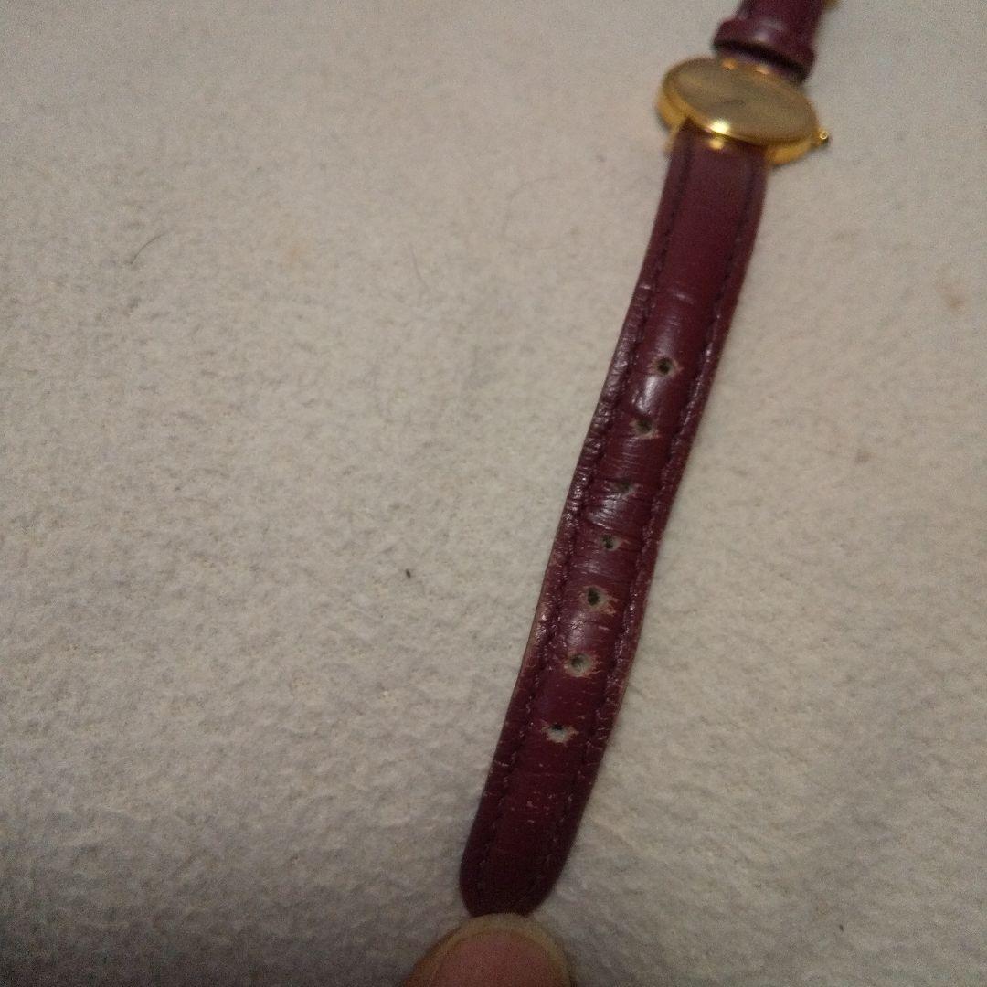 CREDOR クォーツ 腕時計 ゴールド/ワインレッド 5A70-0120