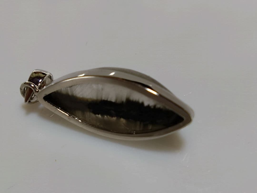 ブラックプラチナルチルクォーツ ペンダントトップ