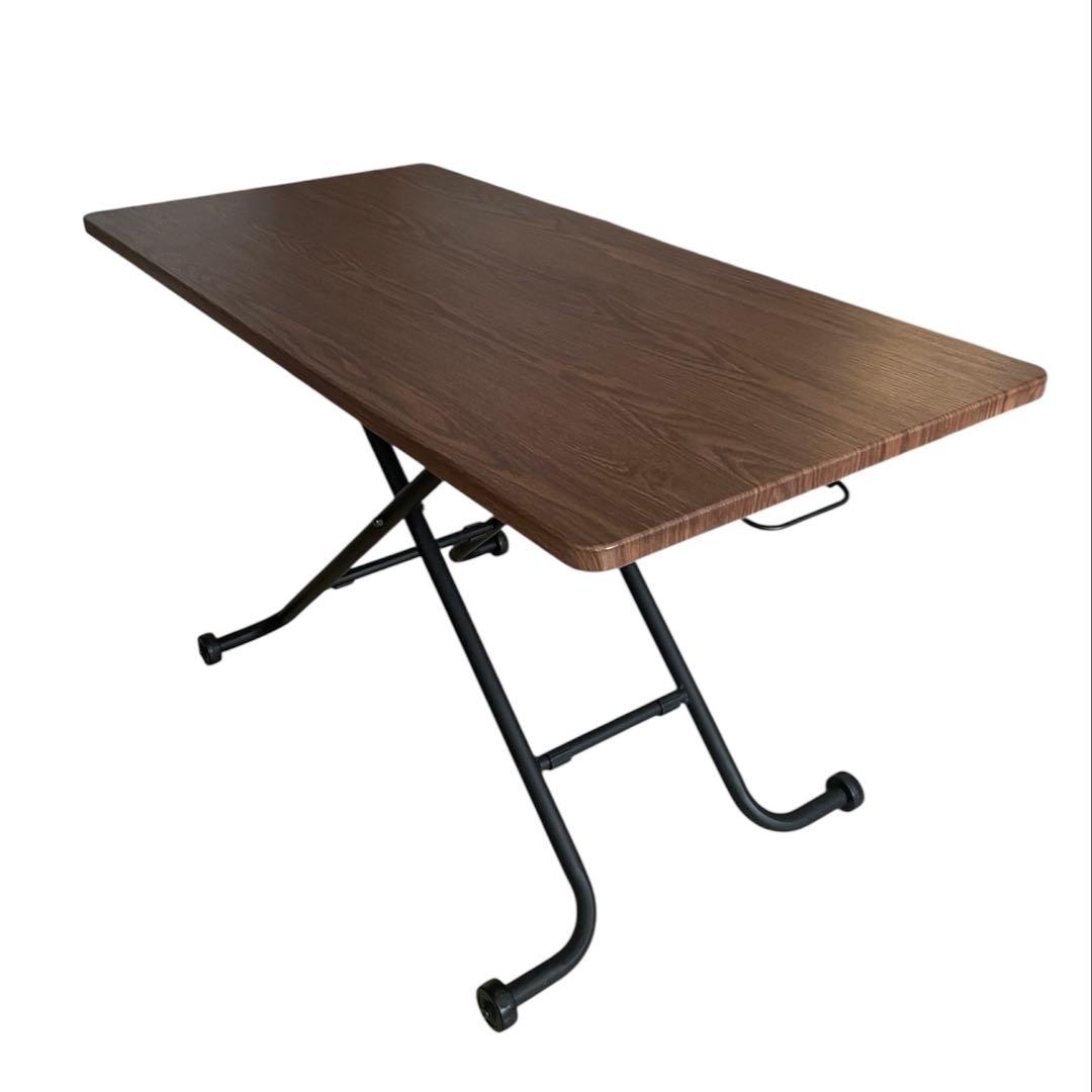 ニトリ 昇降テーブル ライザ ブラウンテーブル