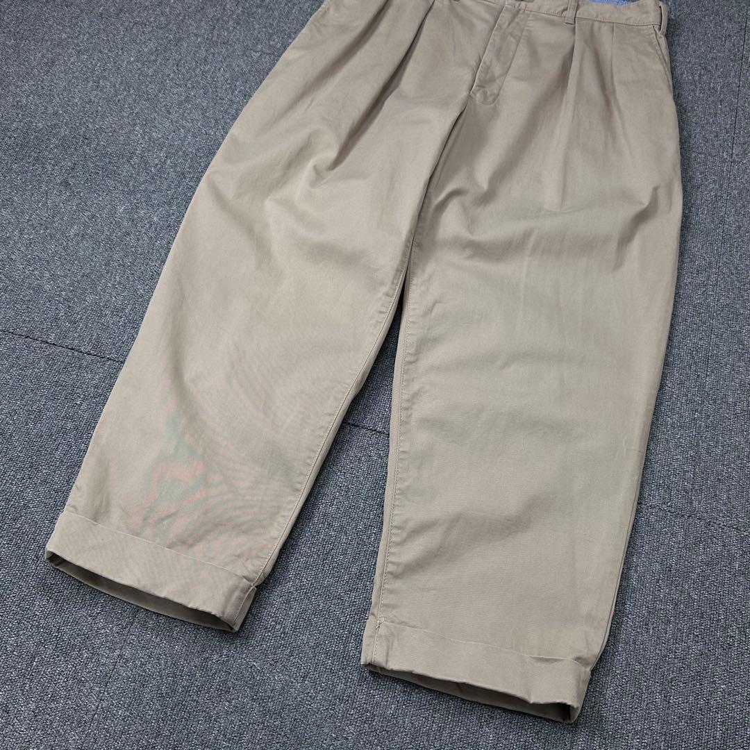 BEAMS PLUS 2タック ワイドチノパン テーパード ビームスプラス