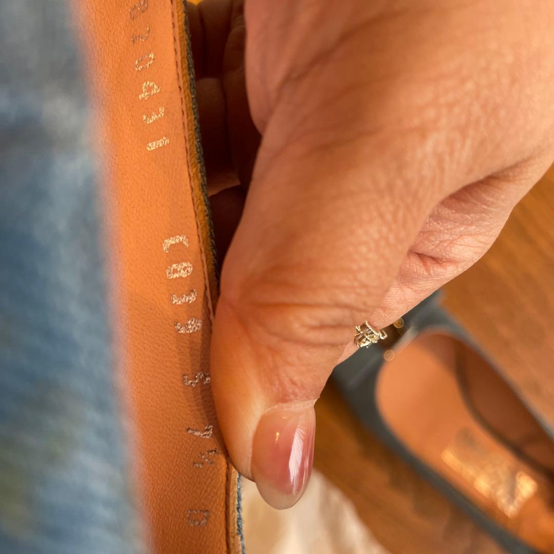 Ferragamo デニムパンプス 青 5cmヒール