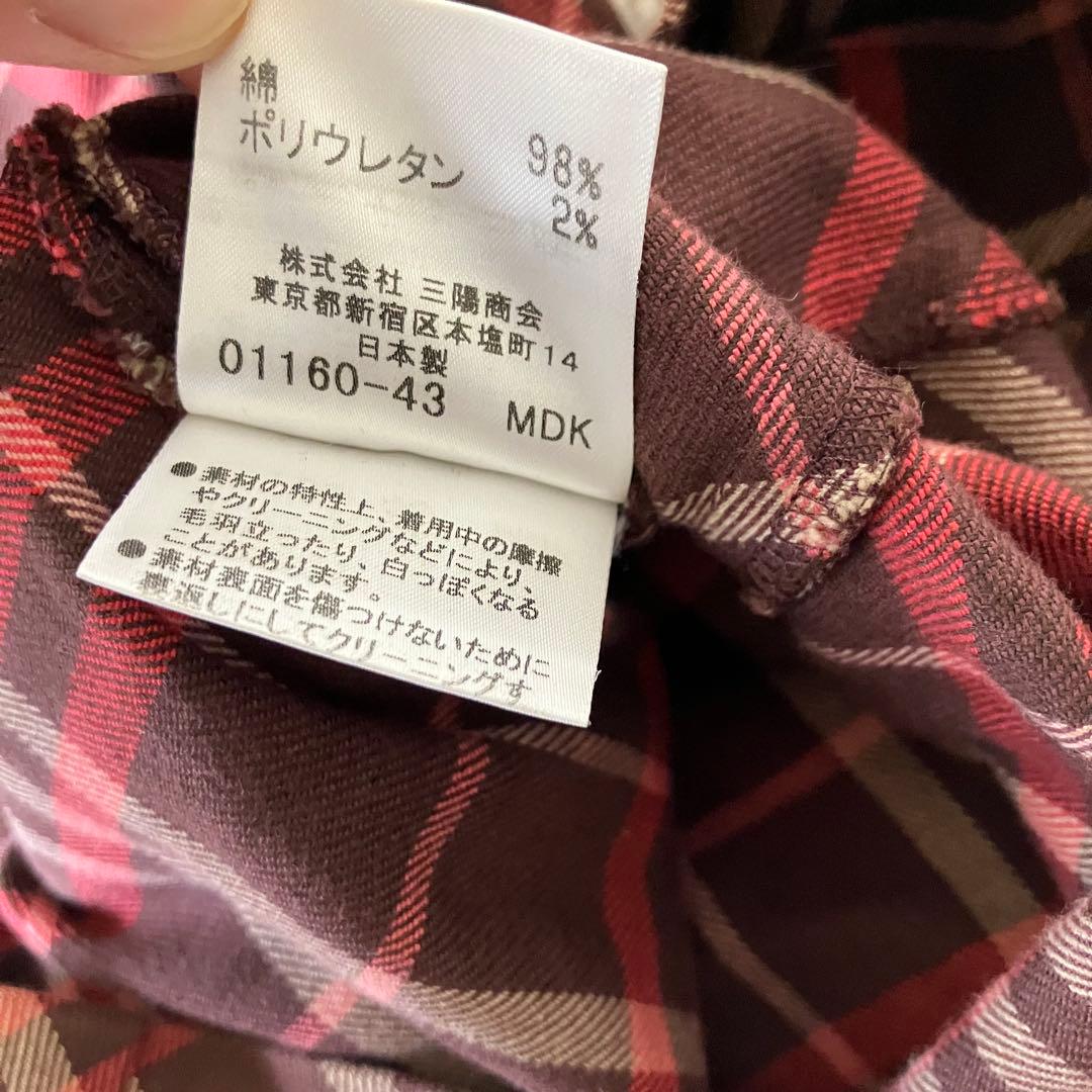 Burberry Blue Label チェック柄ノースリーブワンピース 38