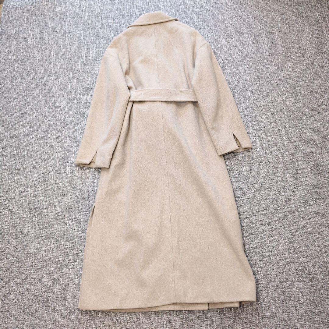 スローブイエナ　SUPER100メルトン ビックラペルコート　ゆったり　ロング丈