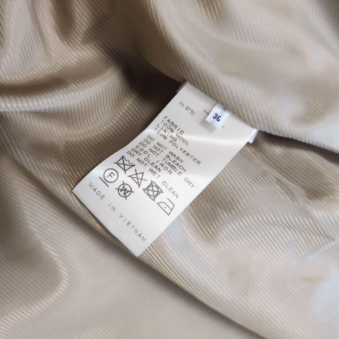 スローブイエナ　SUPER100メルトン ビックラペルコート　ゆったり　ロング丈