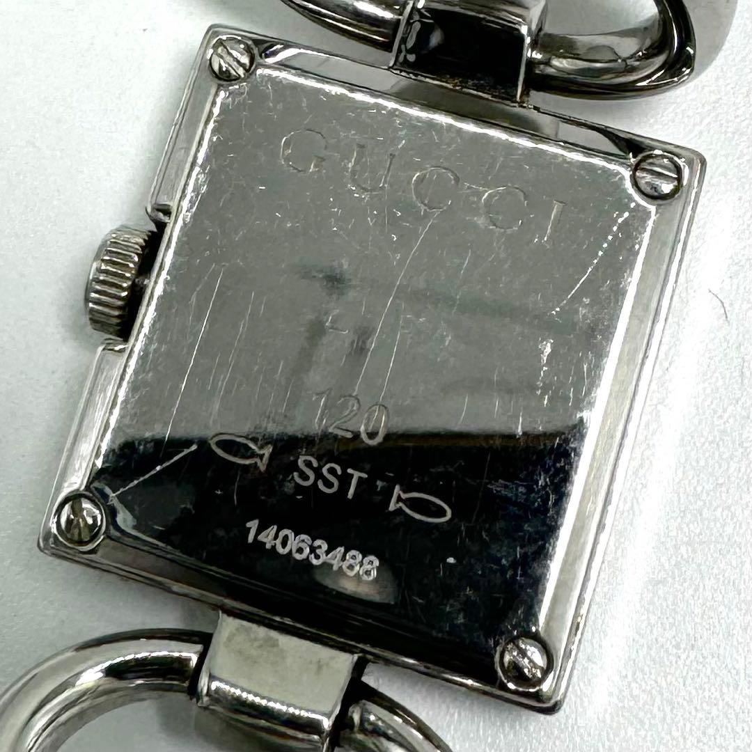 【稼動】GUCCI トルナヴォーニ 時計 120 バングル GG シェル文字盤