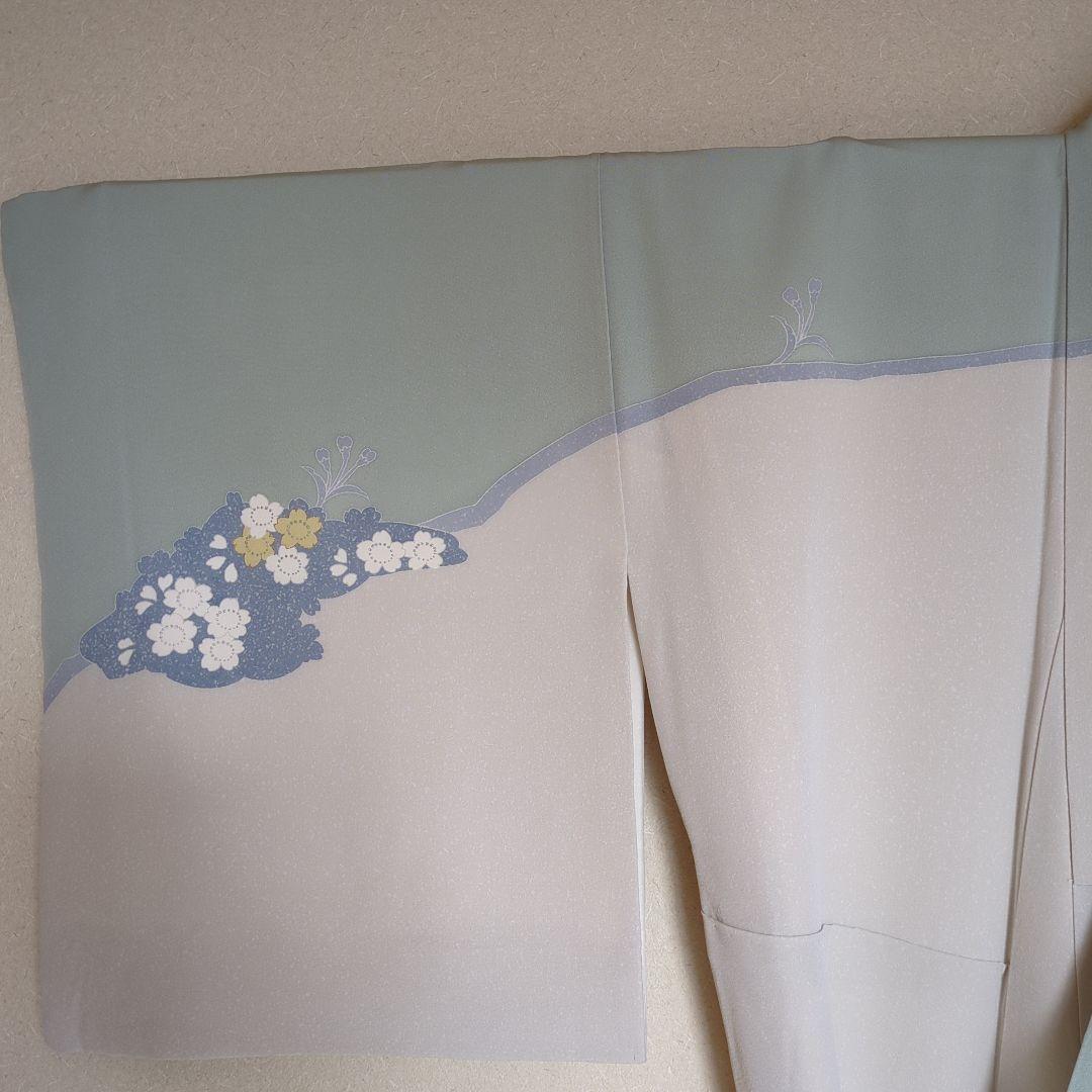 桜訪問着　お手入れ済 美品　トールサイズ　金駒刺繍　パールトン加工 着物雑誌掲載