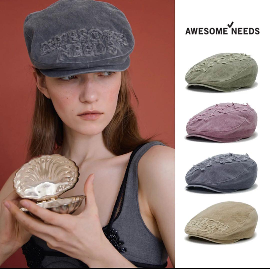 AWESOME NEEDS グレーキャスケット