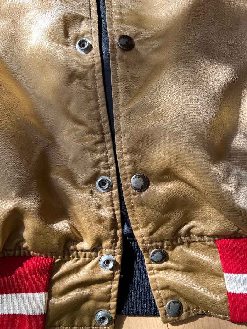 NFL 49ers　90sリバーシブル スタジャン　スターター製　Lサイズ